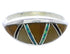 Genuine Sterling Silver Tiger Eye Multicolor Ring Size 8-3/4 ZX36387